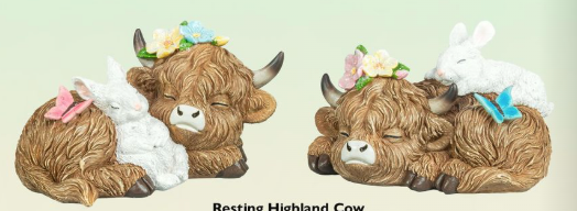 Laying Cows with Relaxing Bunbun IN STOCK NOW SET OF 2