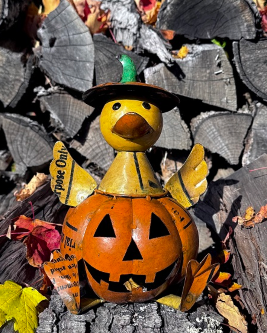 Recycled Metal Baby Huey in a Pumpkin PREORDER ONLY