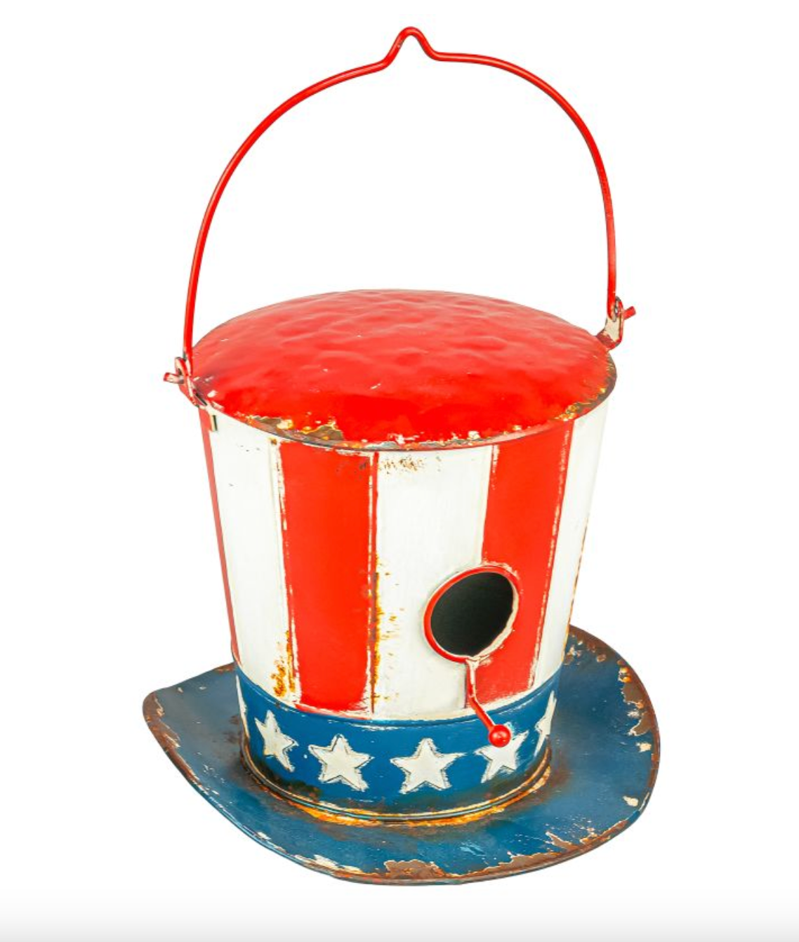 PREORDER ONLY Uncle Sam Hat Hanging Birdhouse PREORDER ONLY