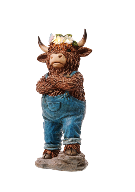 PREORDER ONLY SOLAR POWERED HIGHLAND COW LARGE