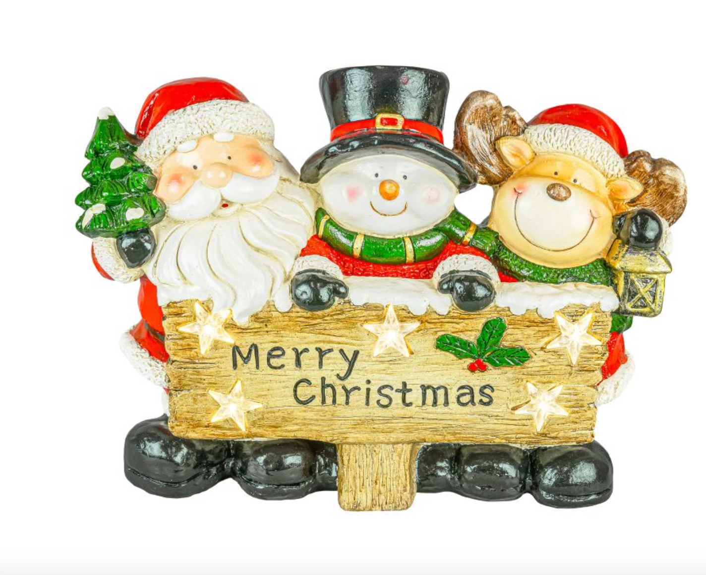 PREORDER ONLY Merry Christmas Friends Signpost with Lights VERY LARGE
