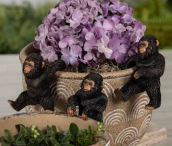 PREORDER ONLY 3.54"H Resin Bigfoot Pot Clinger SET OF 3
