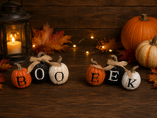 5.51"L Resin Halloween Pumpkin Decor SET OF 2