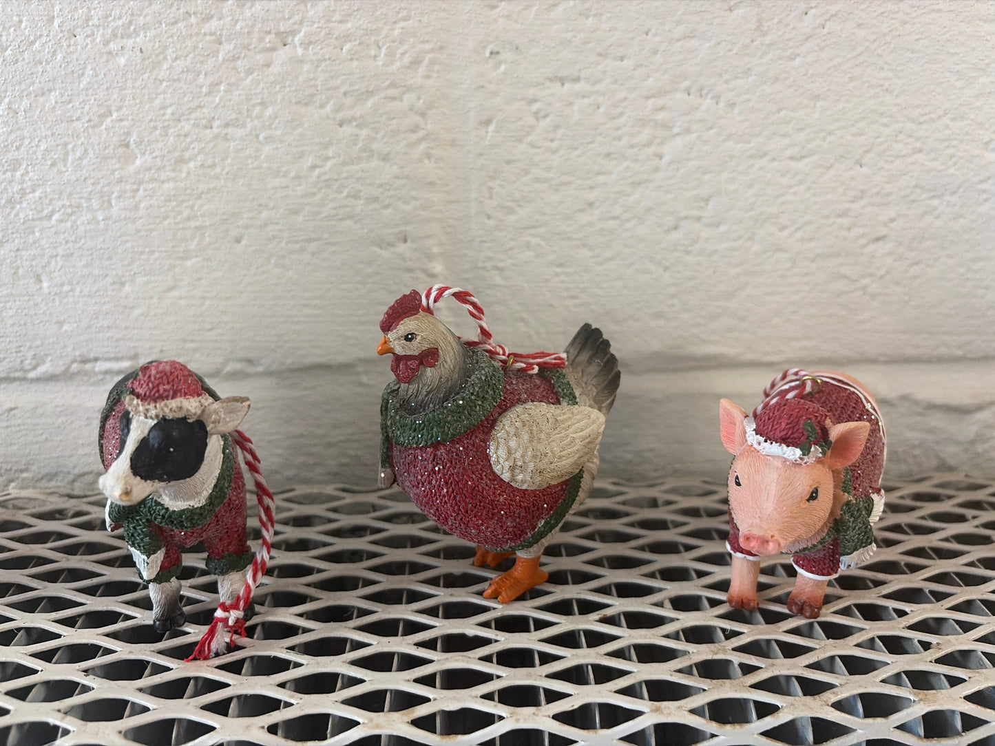 In Stock Jolly Farm Animal Ornaments Sold individually