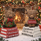 Resin Highland Cows on Books SET OF 2 PREORDER ONLY