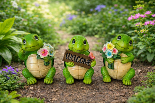 Set of 3 Poly Turtles