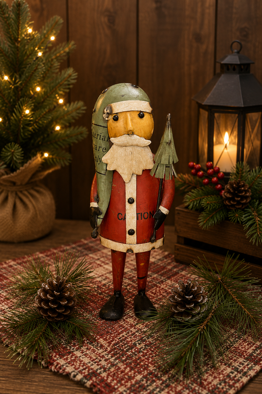 Recycled Metal Father Christmas PREORDER ONLY