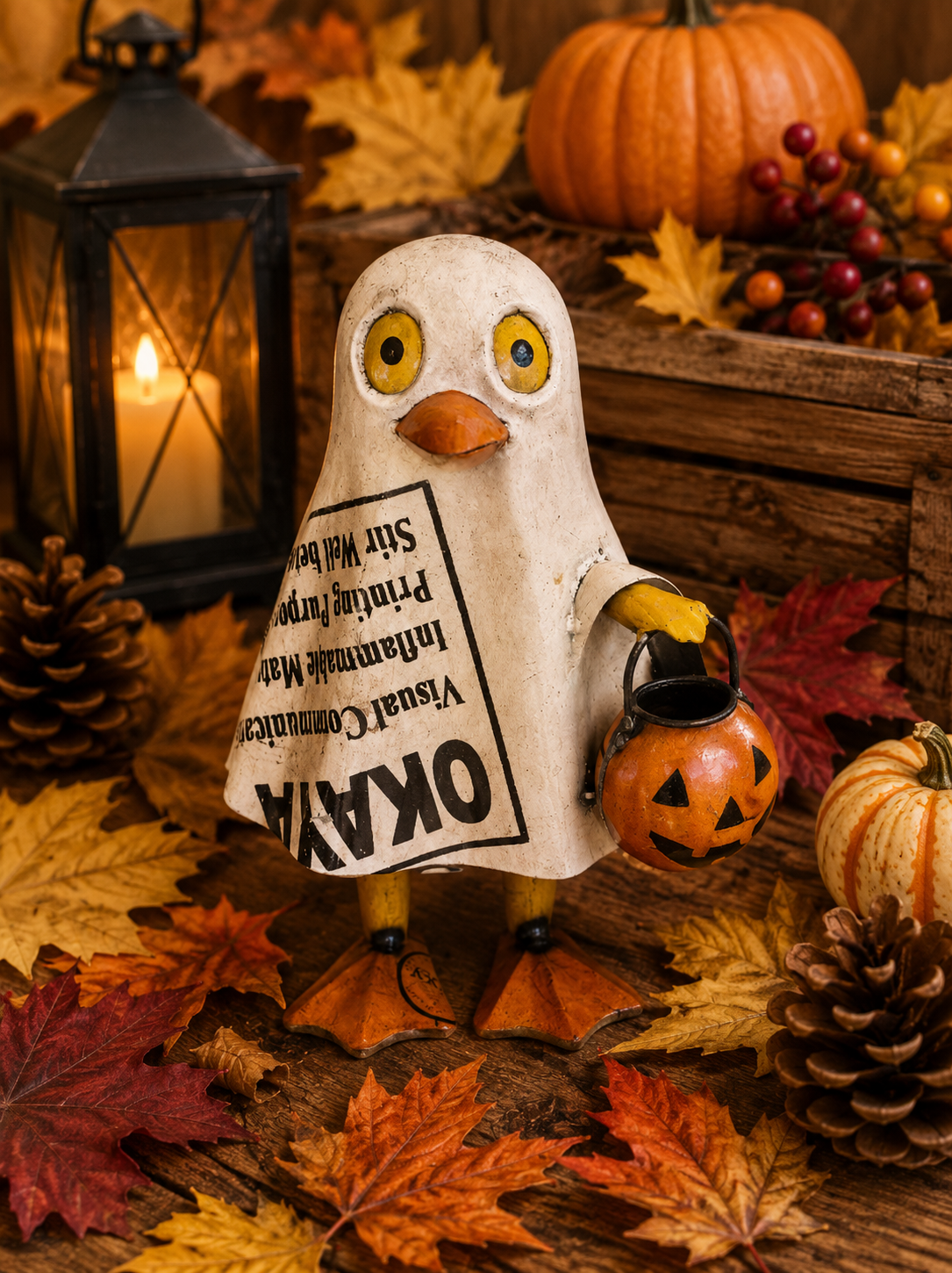 Recycled Metal Miss Spooky Duck PREORDER ONLY