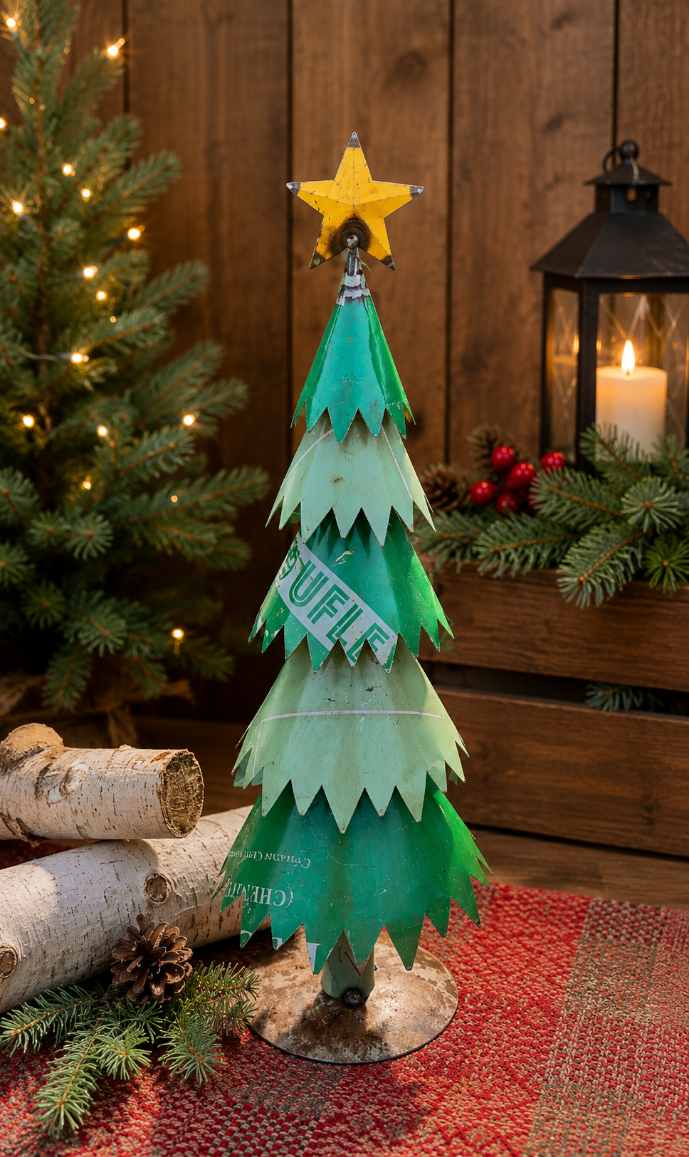 Recycled Metal Evergreen Tree Large PREORDER ONLY