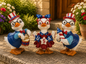 PREORDER ONLY 5.12"H Resin Americana Duck w/ Glasses SET OF 3