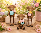 PREORDER ONLY 3.54"H Resin Highland Cow Shelf Sitter SET OF 3