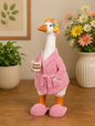 PREORDER ONLY 11.81"H Resin Goose with Bathrobe