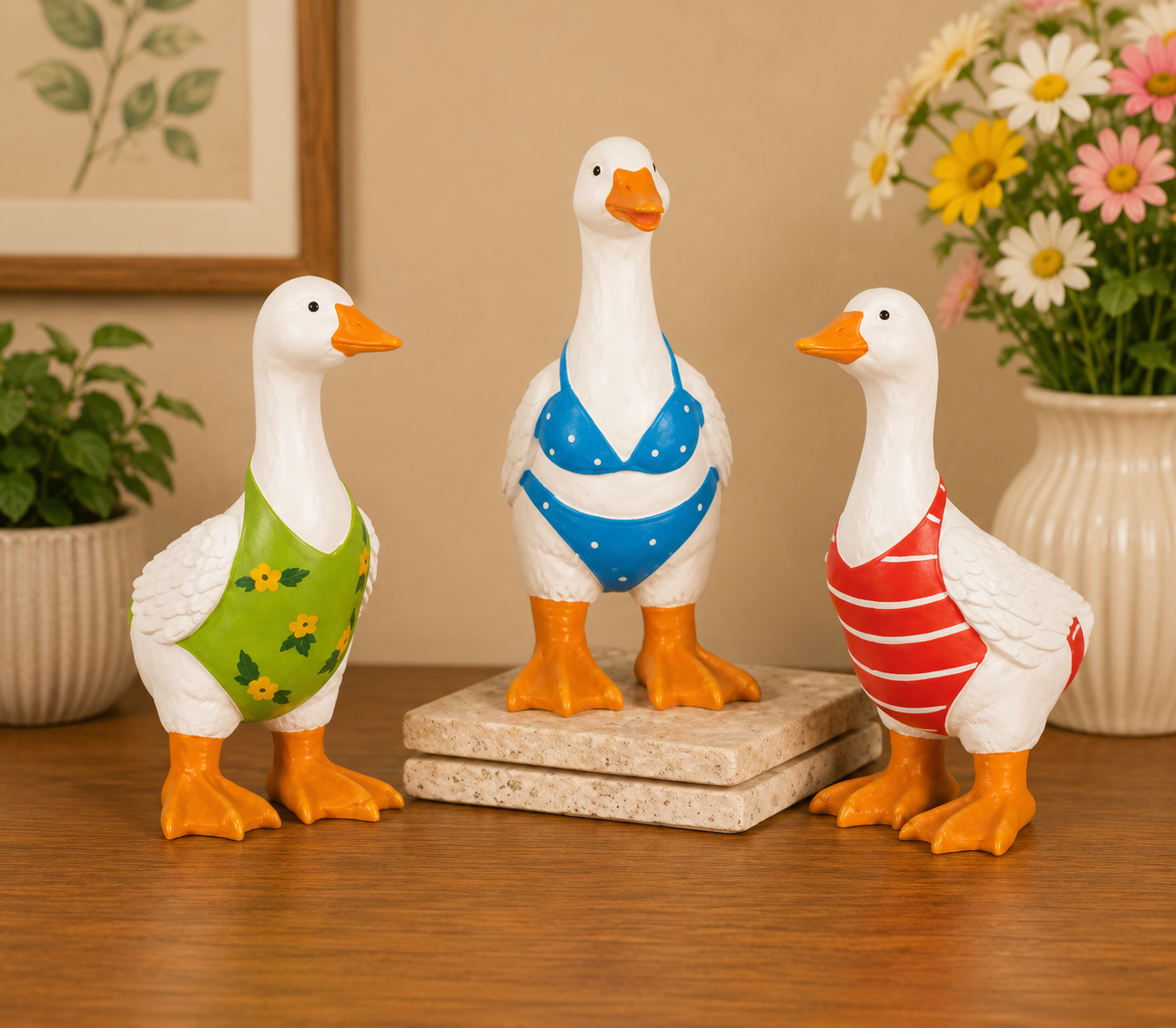 PREORDER ONLY 6.1" H Resin Swim Goose SOLD INDIVIDUALLY