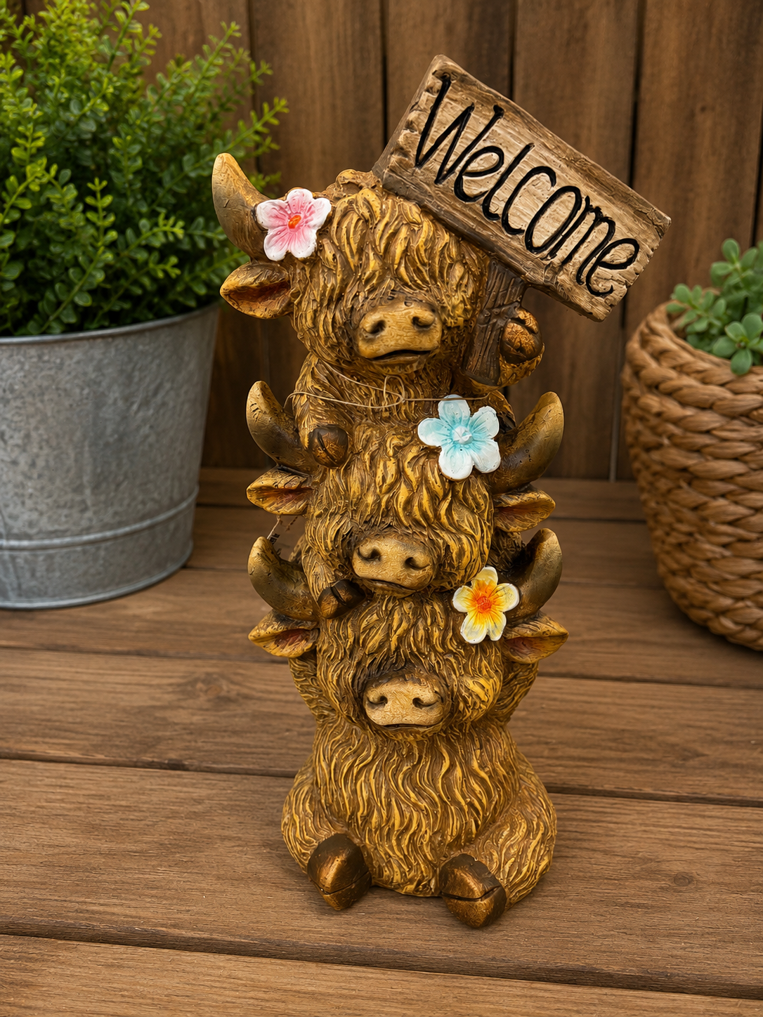 PREORDER ONLY WELCOME SPRING HIGHLAND COW
