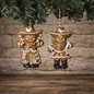 SET of 2 -  3.74" H Resin Gingerbread Cowboy Ornaments PREORDER ONLY