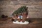 PREORDER ONLY 8.86"H Resin Holiday Highland Cows Carrying Tree