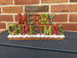 Merry Christmas Gingerbread Sign