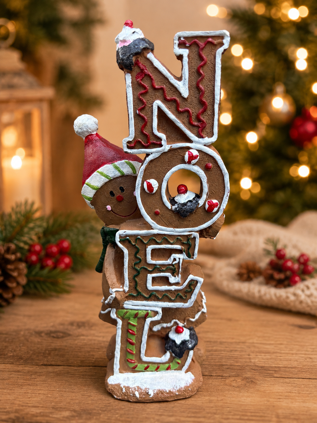 Gingerbread Noel and Joy Sign Sold Individually