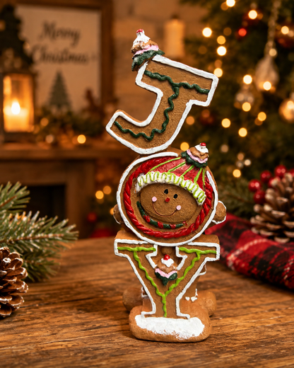 Gingerbread Noel and Joy Sign Sold Individually