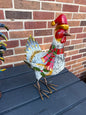 Metal Christmas Chickens SOLD INDIVIDUALLY