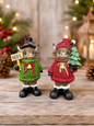 Noel Standing Highland Cow with Tree Set of 2