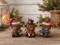 IN Stock SET OF 3 highland cow ornaments LIMITED QUANTITIES