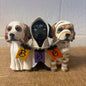 Costumed Pupper Dog Trio Tabletop Figure  Trick Treat