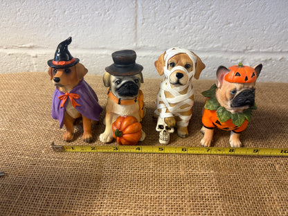 Set of 3 halloween spooky dogs NO MUMMY