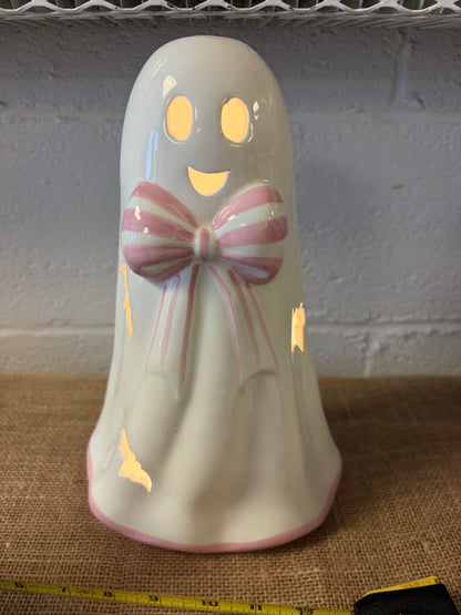 Light up Pink Bow Ghost