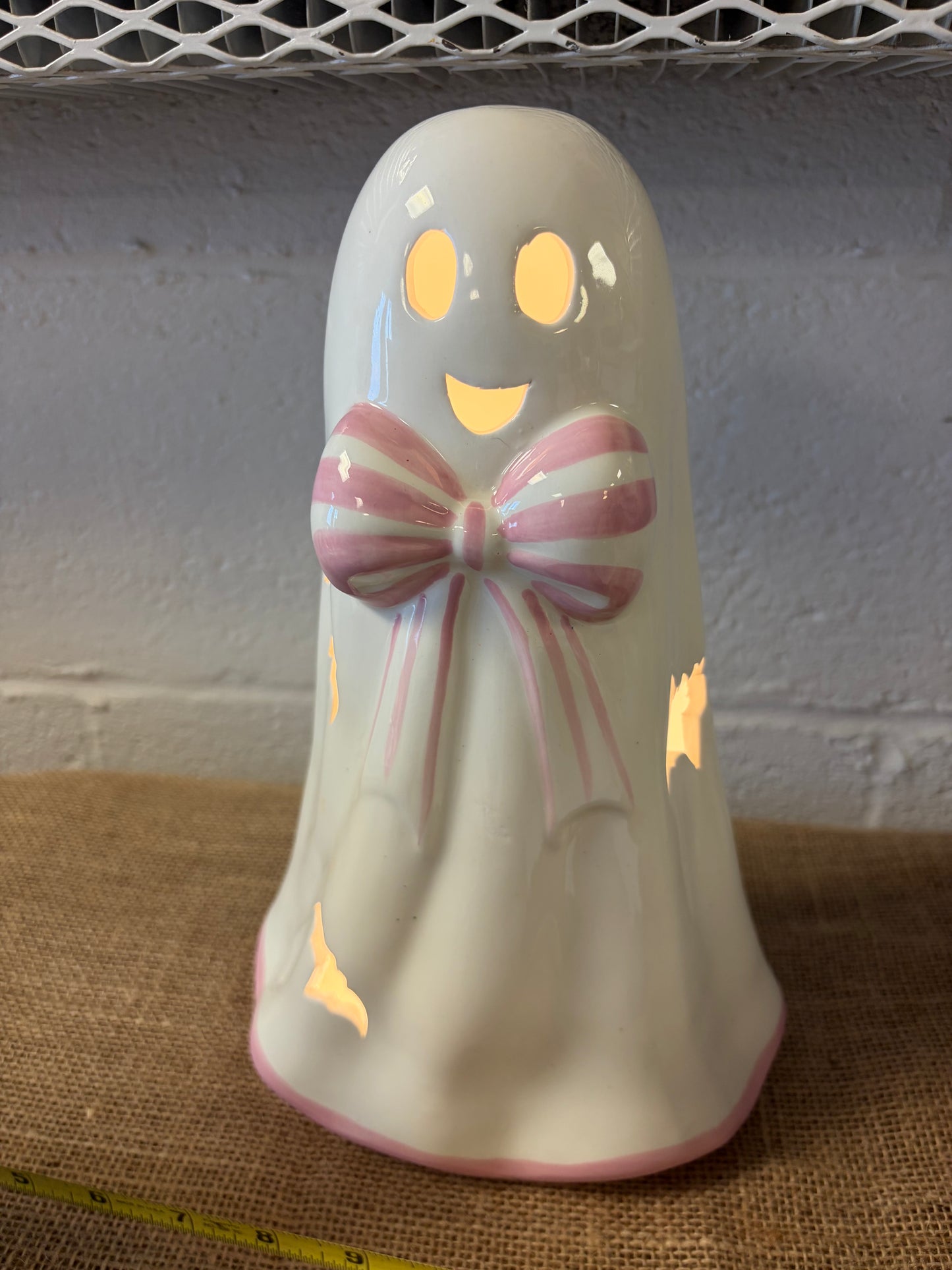 Light up Pink Bow Ghost