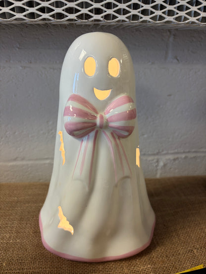 Light up Pink Bow Ghost