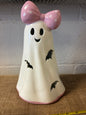 Light up Pink Bow Ghost  on head