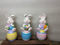 Bunny on Egg Easter SET OF 3