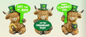 ST. Patty SET OF 3 Highland Cows PREORDER ONLY