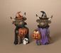PREORDER ONLY 7.87"H Resin Halloween Highland Cow SET OF 2