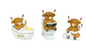 PREORDER ONLY Highland Cow Powder Room SET OF 3