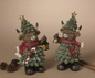 PREORDER ONLY 9.45"H Resin Holiday Highland Cow SET OF 2