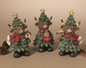 PREORDER ONLY  6.89"H Resin Holiday Highland Cow SET OF 3