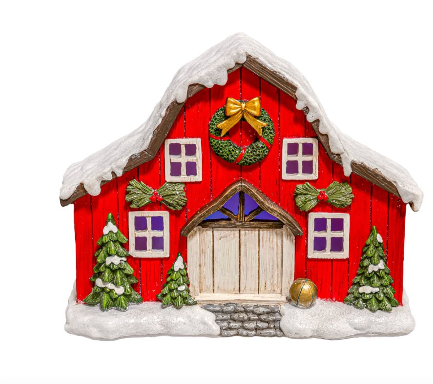 PREORDER ONLY Christmas Tabletop Barn with Lights