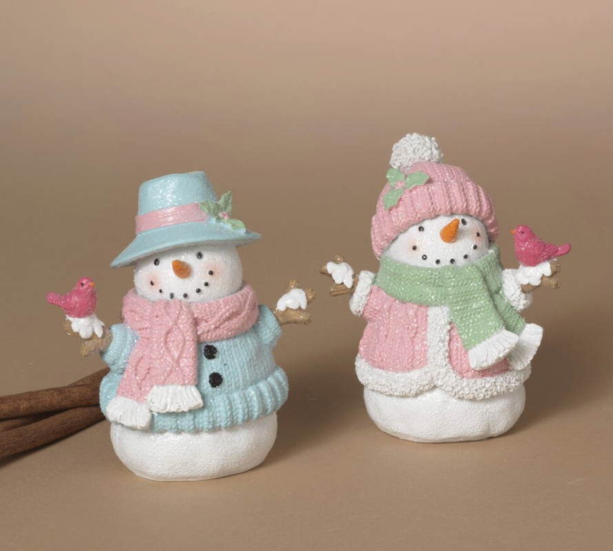 PREORDER ONLY 4.53"H Resin Holiday Snowman SOLD INDIVIDUALLY