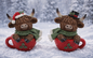 PREORDER ONLY RESIN HIGHLAND COW IN A CUP SET OF 2