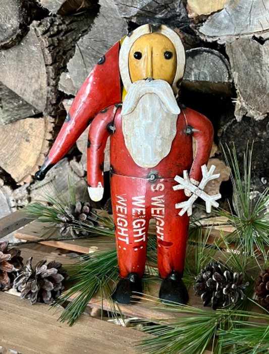 Recycled Metal  Winter Santa Metal PREORDER ONLY