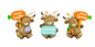 PREORDER ONLY Easter Sign Highland Cow SET OF 3