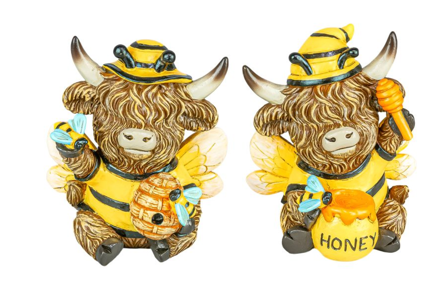 PREORDER ONLY Bumblebee highland cows SET OF 2