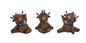 PREORDER ONLY Set of 3 USA Yoga Cows