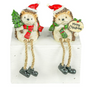 PREORDER ONLY Christmas Hedgehog Dangle Leg SET OF 2