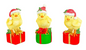 PREORDER ONLY Holly Jolly Gift Box Christmas Chicks SET OF 3