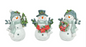 PRERODER ONLY Woodland 6" Snowman with Silver Scarf