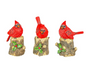 PREORDER ONLY Stump Perch Cardinal Tabletop  SET OF 3