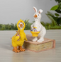 6.5"H Resin Easter Goose SET OF 2